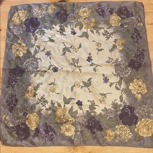 100% silk vintage scarf
